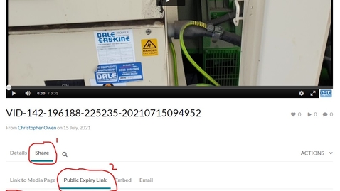 Thumbnail for How to create a Public Expiry Link