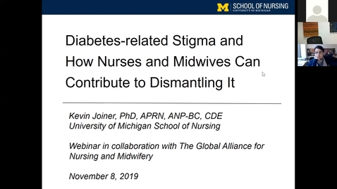 Thumbnail for Diabetes-related Stigma and How Nurses and Midwives Can Contribute to Dismnatling It - Kevin Joiner