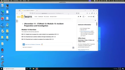 Thumbnail for In-Class Security Application- Part 1 Walkthrough