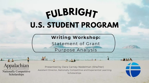 Thumbnail for Fulbright Statement of Grant Purpose Analysis