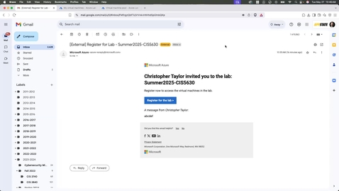 Thumbnail for CIS5630-How To Access Azure VM-Summer2025