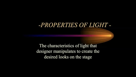 Thumbnail for 2240 - Properties of Light