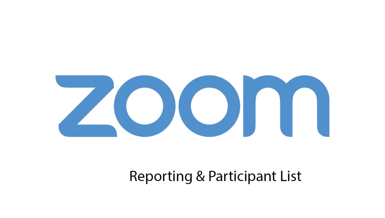 Zoom reports - participants