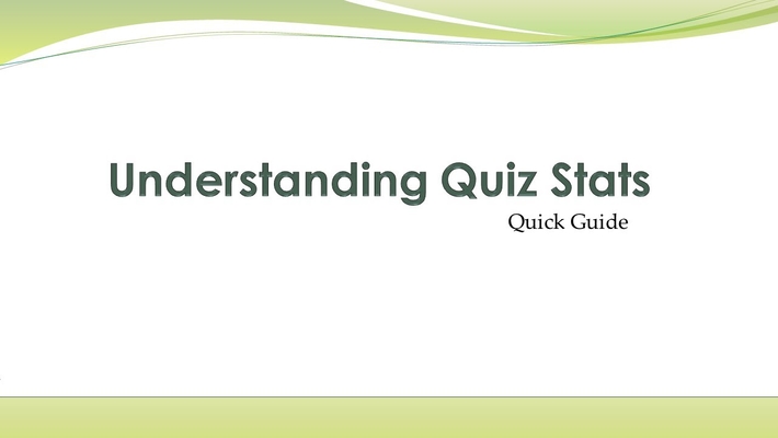 AsULearn Quizzes &amp; Statistics