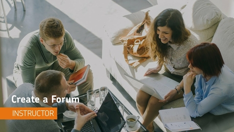 Thumbnail for Discussions - Create a Forum - Instructor