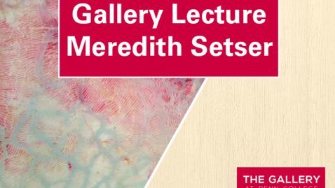 Thumbnail for Gallery Lecture: Meredith Setser