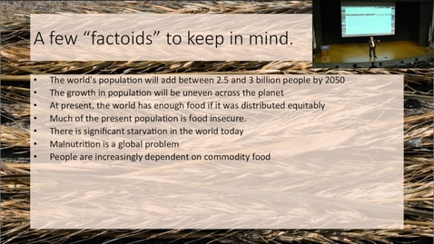 Thumbnail for Colloquia: Can We Nourish 9.7 Billion People in 2050?
