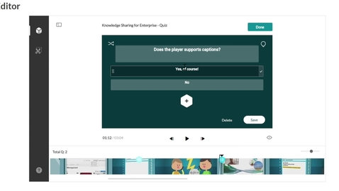 Thumbnail for How to Create a Quiz Using Kaltura Editor