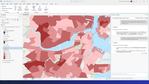 Thumbnail for AI Assistants in ArcGIS: Where, How, and Why to Use Them? | November 2025