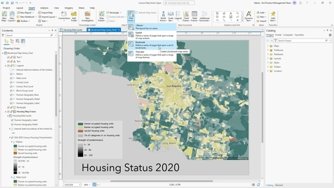Thumbnail for Bookmark map series in ArcGIS Pro