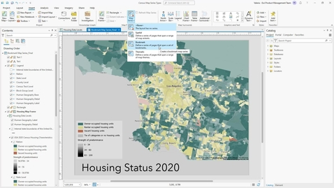 Thumbnail for entry Bookmark map series in ArcGIS Pro