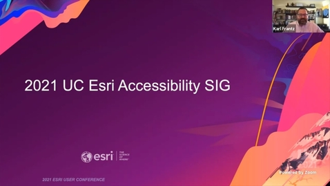 Thumbnail for entry Esri Accessibility SIG