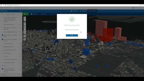 Thumbnail for entry Export to ArcGIS Online