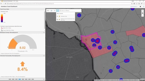 Thumbnail for entry Operations Dashboard for ArcGIS - Homeless Count Dashboard