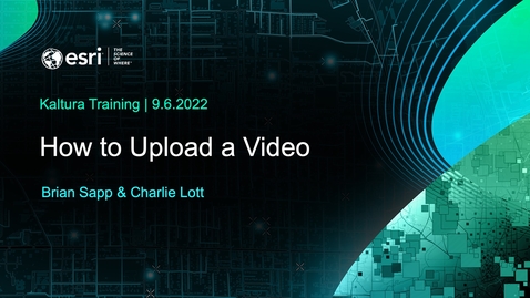 Thumbnail for How to Upload a Video