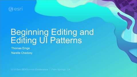 Thumbnail for ArcGIS Pro SDK for .NET: Beginning Editing and Editing UI Patterns
