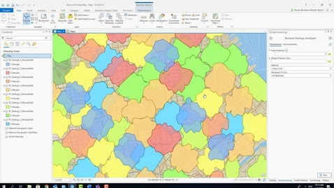 Thumbnail for Using Remove Overlap Methods in ArcGIS Pro Business Analyst