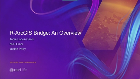 Thumbnail for entry R-ArcGIS Bridge: An Overview