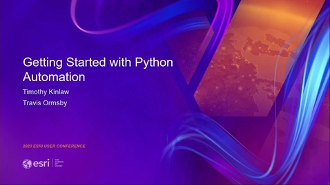 Thumbnail for entry Getting Started with Python Automation