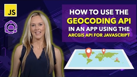 Thumbnail for entry Search for addresses and places using the ArcGIS API for JavaScript