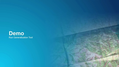 Thumbnail for 6-Run Generalization Tool in ArcGIS Production Mapping and ArcGIS Defense Mapping