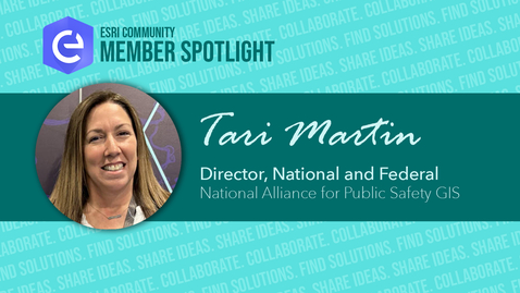 Thumbnail for Esri Community Member Spotlight: Tari Martin
