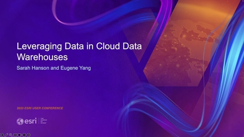 Thumbnail for entry Leveraging Data in Cloud Data Warehouses