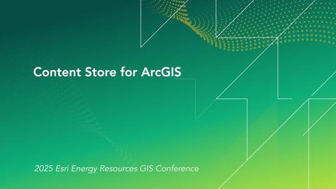 Thumbnail for Content Store for ArcGIS