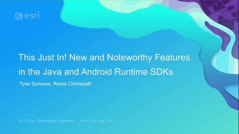 Thumbnail for entry This Just In! New and Noteworthy Features in Java and Android Runtime SDKs