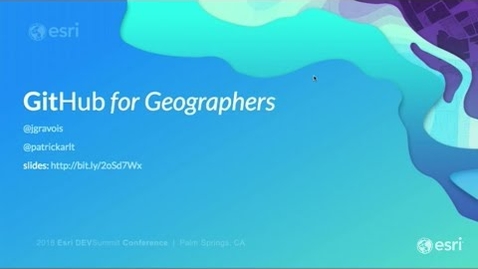 Thumbnail for entry GitHub for Geographers