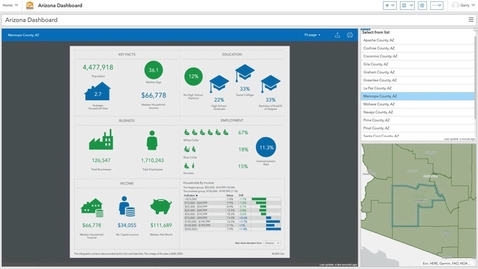 Thumbnail for entry Share Results with ArcGIS Dashboards using Business Analyst