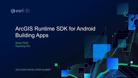 Thumbnail for ArcGIS Runtime SDK for Android: Building Apps