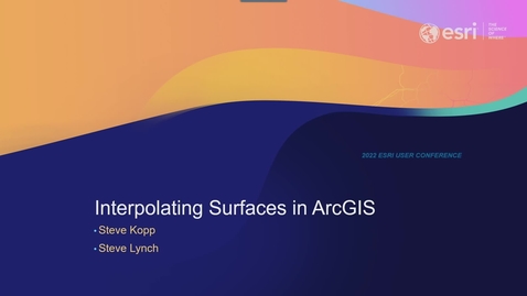 Thumbnail for Interpolating Surfaces in ArcGIS