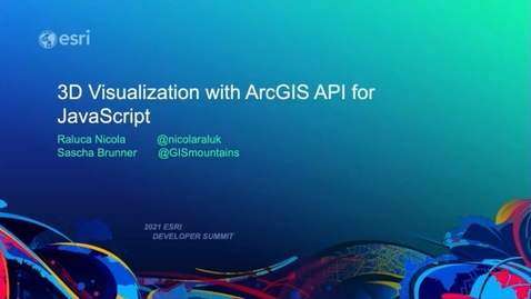 Thumbnail for 3D Visualization - ArcGIS API for JavaScript