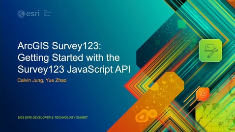 Thumbnail for ArcGIS Survey123: Getting Started with the Survey123 JavaScript API