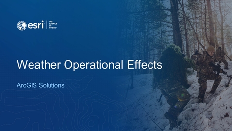 Thumbnail for entry Weather Operational Effects