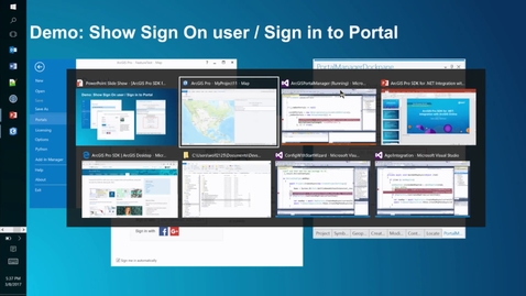 Thumbnail for ArcGIS Pro SDK for .NET: Integration with ArcGIS Online