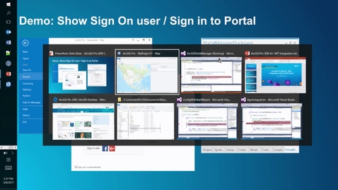 Thumbnail for entry ArcGIS Pro SDK for .NET: Integration with ArcGIS Online