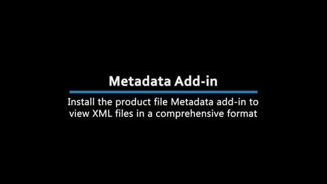 Thumbnail for entry Topographic metadata add-in