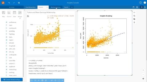 Thumbnail for entry ArcGIS Insights: Python and R Capabilities