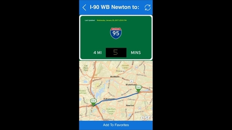 Thumbnail for AppStudio Customer App: MassDOT GoTime