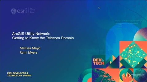 Thumbnail for ArcGIS Utility Network: Getting to Know the Telecom Domain