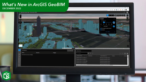 Thumbnail for What's New in ArcGIS GeoBIM (December 2022 Release) Highlights Reel
