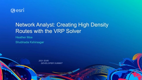 Thumbnail for Network Analyst: Creating High Density Routes with the VRP Solver