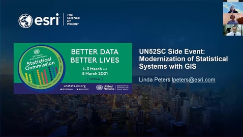 Thumbnail for entry UNSC 52 Side Event: Modernization of Statistical Systems with GIS