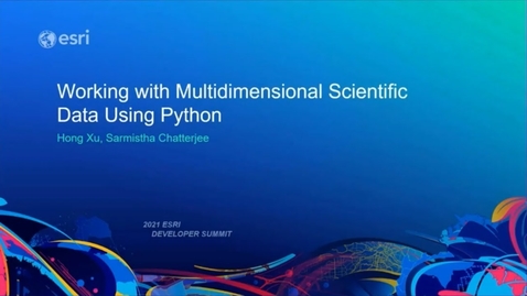 Thumbnail for Working with Multidimensional Scientific Data Using Python