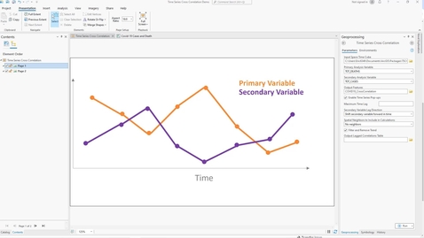 Thumbnail for Time series cross correlation in ArcGIS Pro