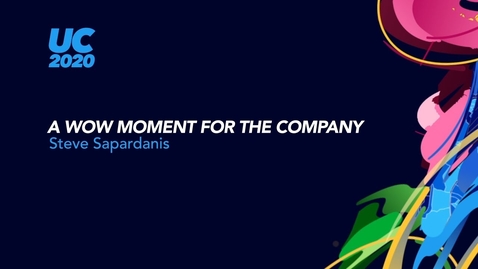 Thumbnail for Steve Sapardanis: 'A Wow Moment for the Company