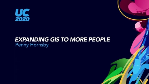 Thumbnail for entry Penny Hornsby: Expanding GIS to More People