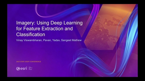 Thumbnail for Imagery: Using Deep Learning for Feature Extraction and Classification